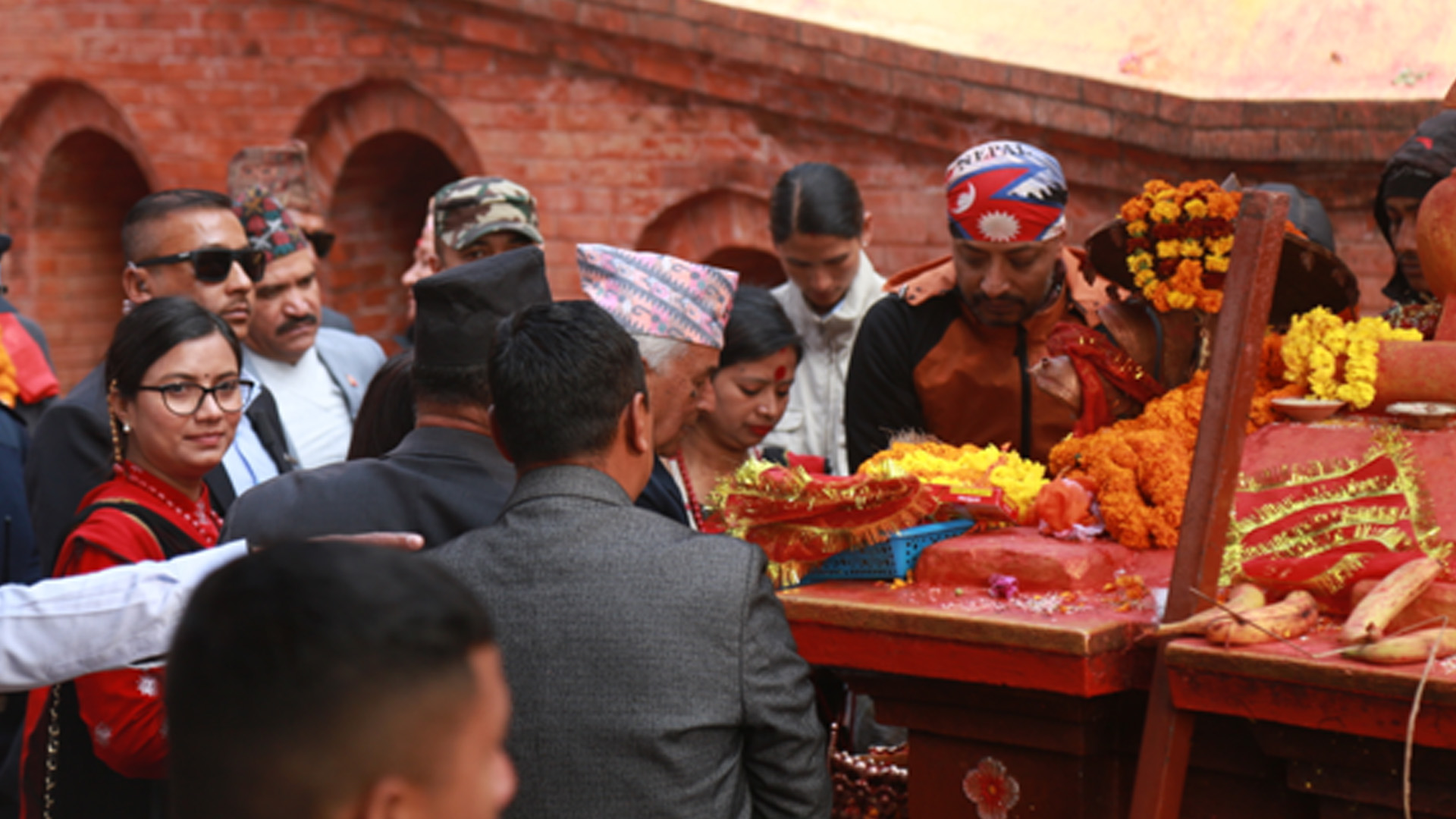 राष्ट्रपति पौडेलद्वारा शालीनदीमा पूजा, अर्चना