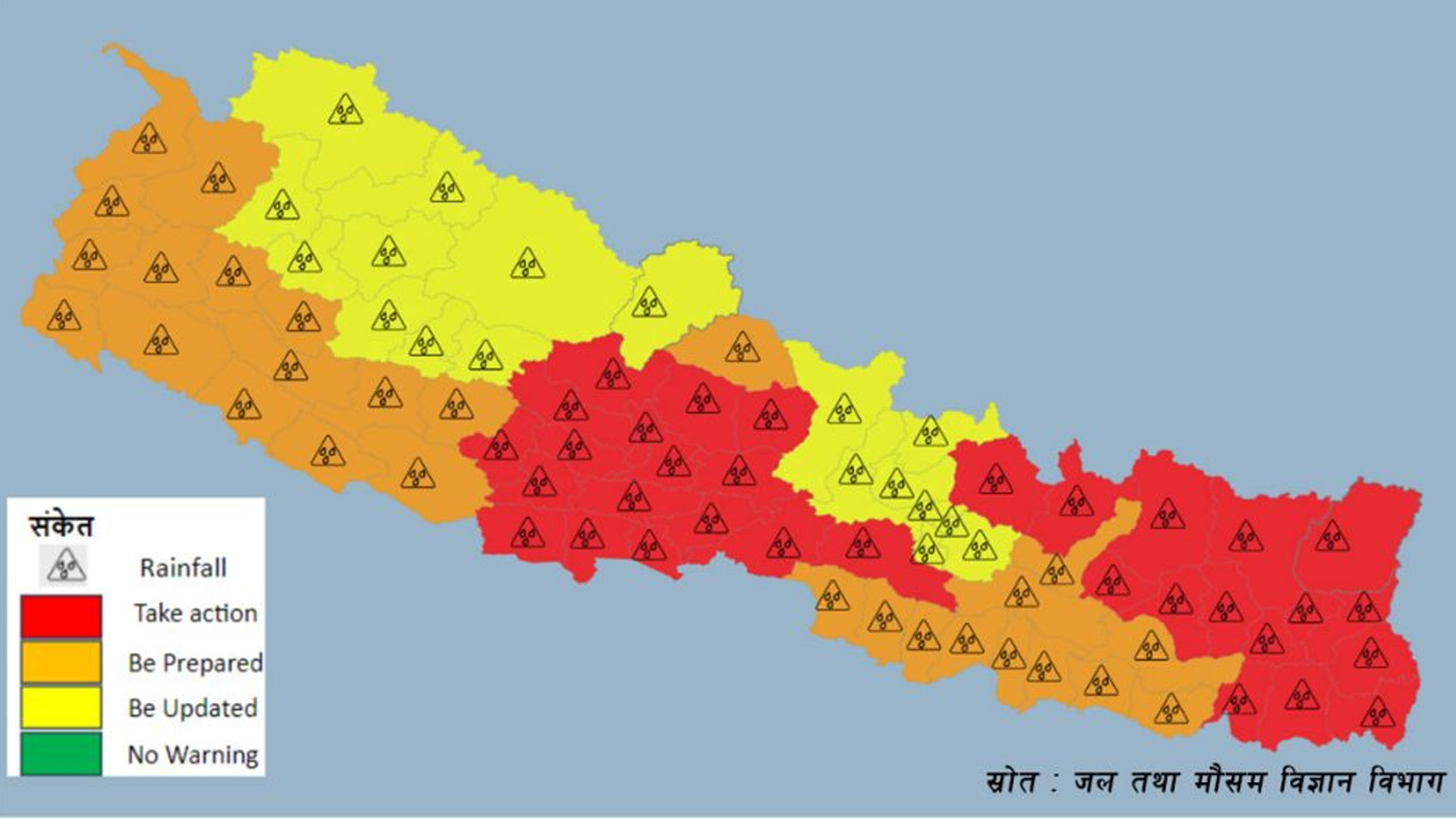 बिहीबारसम्म मनसुन थप सक्रिय हुने, सतर्क रहन अनुरोध